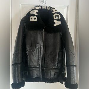 Balenciaga Shearling Leather Jacket